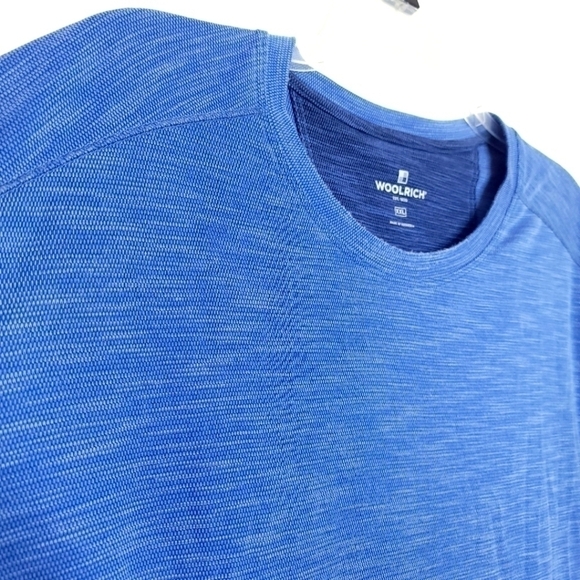 🌶️Woolrich Men’s XXL Round Neck Short Sleeve Tee Shirt Light Blue Cotton Blend - Picture 5 of 8